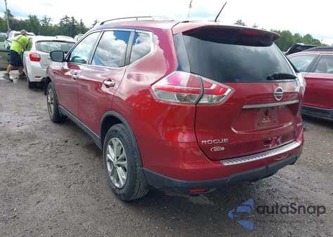 2016 Nissan Rogue Sv из США, поврежденный, VIN 5N1AT2MV0GC745686